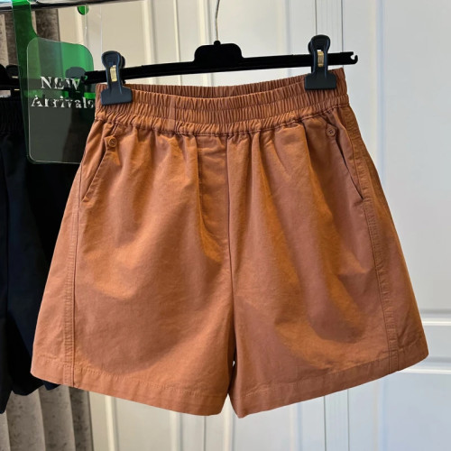 女童夏裝工裝短褲白色中大兒童夏季高腰熱褲女孩休閒運動五分褲子