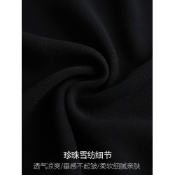 裙褲女夏季薄款2025爆款寬松七分褲小個子褲子寬松垂感雪紡濶腿褲