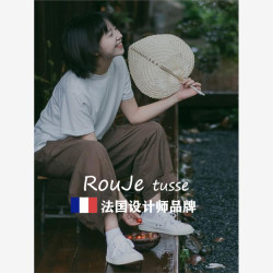 Rouje tusse棉麻褲子女夏亞麻休閒褲燈籠褲蘿蔔褲日系森系濶腿褲