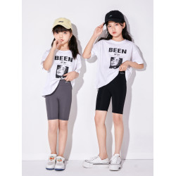 女童五分打底褲鯊魚褲夏季薄款兒童安全褲防走光外穿短褲芭比褲5