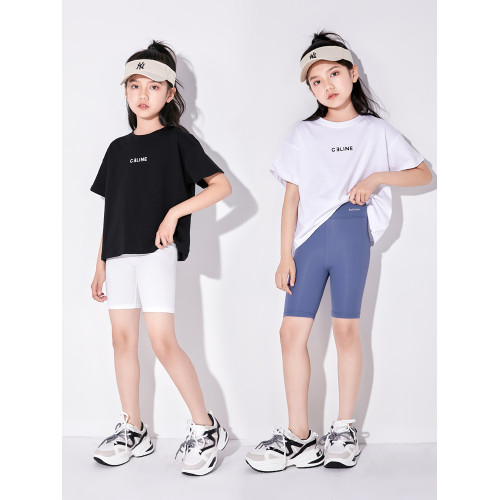 女童五分打底褲鯊魚褲夏季薄款兒童安全褲防走光外穿短褲芭比褲5