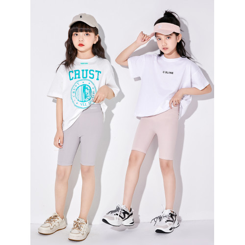 女童五分打底褲鯊魚褲夏季薄款兒童安全褲防走光外穿短褲芭比褲5