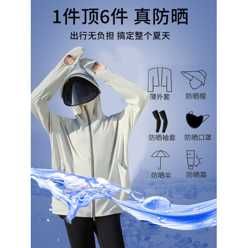CqueenKnessnUPF50+防曬衣女夏季防紫外線冰絲防曬服騎車外套透氣