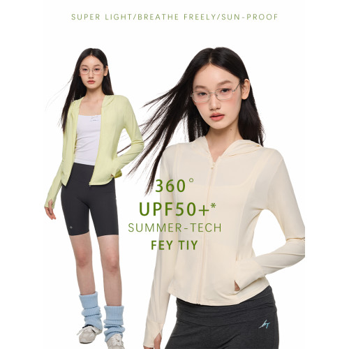 feytiy 美式辣妹顯瘦防曬衣修身戶外夏季防紫外線upf50外套上衣女