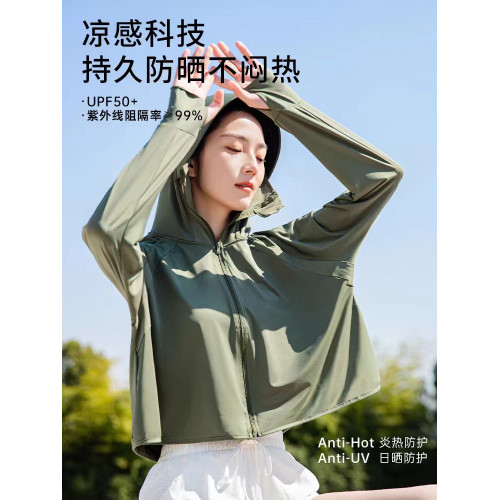 焦牌平替冰絲膚感輕薄防曬衣女黑膠大帽簷鬭篷防曬服防紫外線外穿