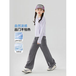 女童防曬衣套裝夏季運動戶外女大童夏兒童速乾褲子徒步爬山服登山