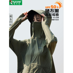 啄木鳥防曬衣女2025夏季透氣防紫外線小個子皮膚衣防曬服薄男外套