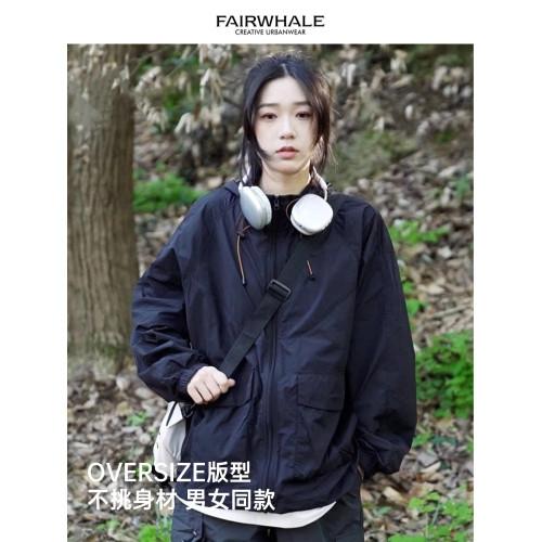 馬克華菲upf50+山系防曬衣冰絲戶外透氣工裝連帽防紫外線輕薄外套