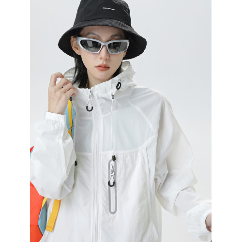 COCO GLARY防曬衣女夏季戶外防紫外線運動徒步輕薄外套登山防曬服