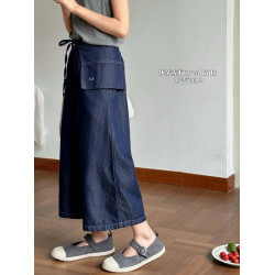 女童牛仔褲2025新款兒童夏季褲子中大童女孩夏季濶腿褲9分直筒褲