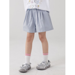 哈依魯2025夏季新款女童棉布短褲兒童中大童時尚百搭休閒褲熱褲