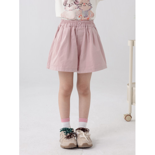 哈依魯2025夏季新款女童棉布短褲兒童中大童時尚百搭休閒褲熱褲