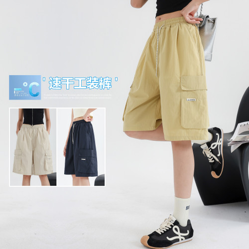 女童褲子夏短褲薄款2025新款洋氣中大童五分工裝褲外穿夏裝超好看 女童褲子夏短褲薄款2025新款洋氣中大童五分工裝褲外穿夏裝超好看