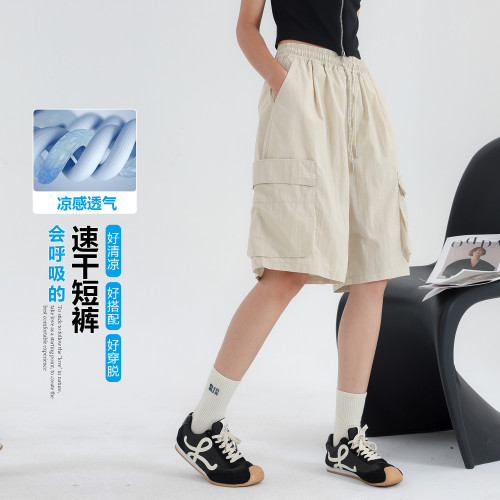 女童褲子夏短褲薄款2025新款洋氣中大童五分工裝褲外穿夏裝超好看 女童褲子夏短褲薄款2025新款洋氣中大童五分工裝褲外穿夏裝超好看