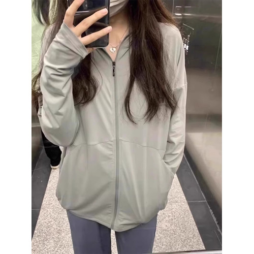 焦下冰絲連帽防曬衣女2025新款防紫外線夏季薄款防曬服寬松開衫外