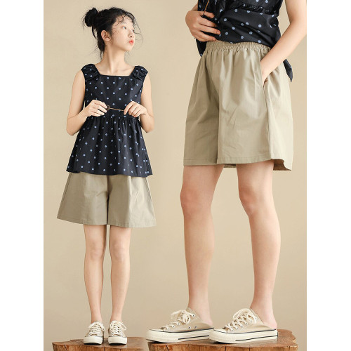 女童短褲2025新款夏季五分褲純棉兒童運動褲女孩寬松薄款外穿褲子