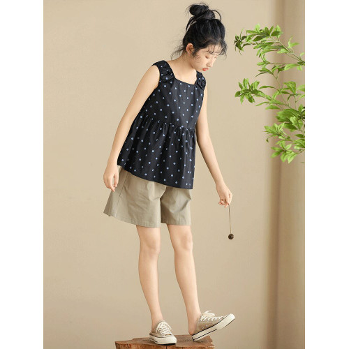 女童短褲2025新款夏季五分褲純棉兒童運動褲女孩寬松薄款外穿褲子