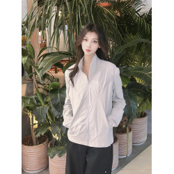 夏季立領防曬衣女2025新款設計感小衆防紫外線輕薄透氣防曬服外套