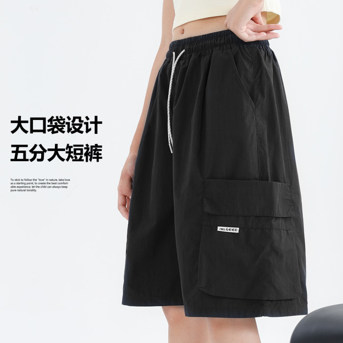 短褲女童夏薄款外穿2025新款洋氣初中生休閒工裝五分褲女大童褲子 短褲女童夏薄款外穿2025新款洋氣初中生休閒工裝五分褲女大童褲子