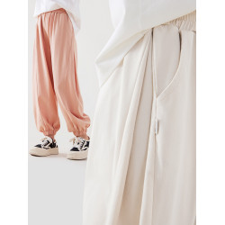 DOMIO女童防蚊褲子夏季涼感兒童運動褲25中大童洋氣休閒褲寬松