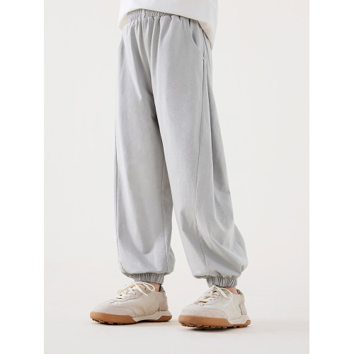 DOMIO女童防蚊褲子夏季涼感兒童運動褲25中大童洋氣休閒褲寬松