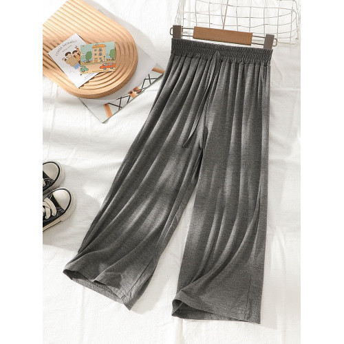 2024年新款可外穿莫代爾兒童家居褲睡褲男童防蚊褲女童休閒褲子潮