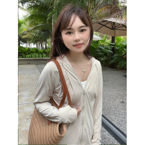 男女情侶款原紗防曬衣女戶外遮陽防紫外線帽遮臉一體皮膚衣外套