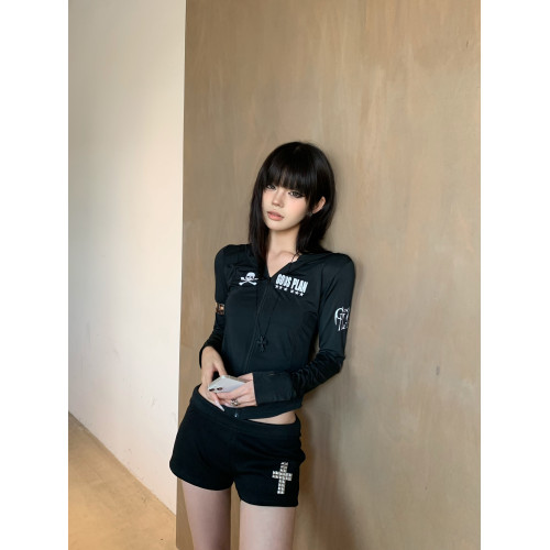 Gods plan*上帝計劃25ss原創短款冰皮防曬衣夏季秋薄防曬服辣妹女