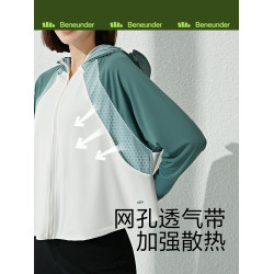 蕉下防曬衣服披肩女防紫外線冰絲戶外焦下黑膠皮膚風衣夏季薄款