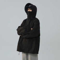 minette夏季女大帽簷防曬衣戶外寬松輕薄防紫外線休閒服透氣外套