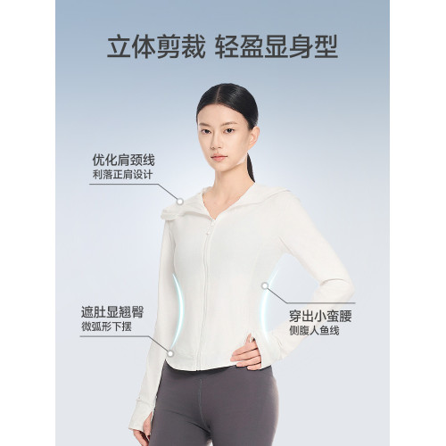 美力城防曬衣女夏季薄款修身收腰冰絲防曬服防紫外線戶外穿搭外套