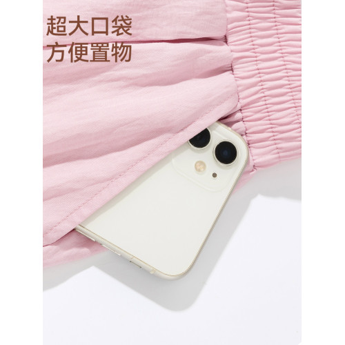 班尼路童裝YBB系列女童濶腿褲夏裝2025新款女大童寬松冰絲褲子薄