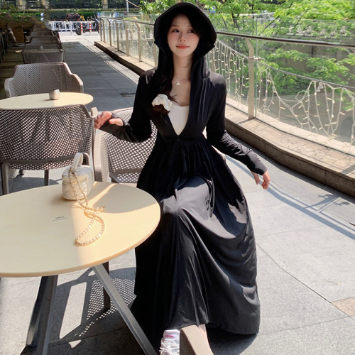 蕉下客防曬衣女2025夏季新款長款連衣裙防紫外線冰絲長裙全身