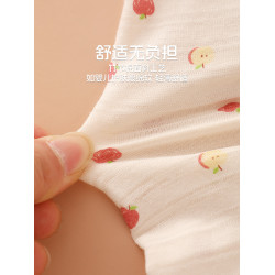 夏季竹節棉女童短褲寶寶家居打底褲寬松睡褲純棉小女孩運動褲薄款