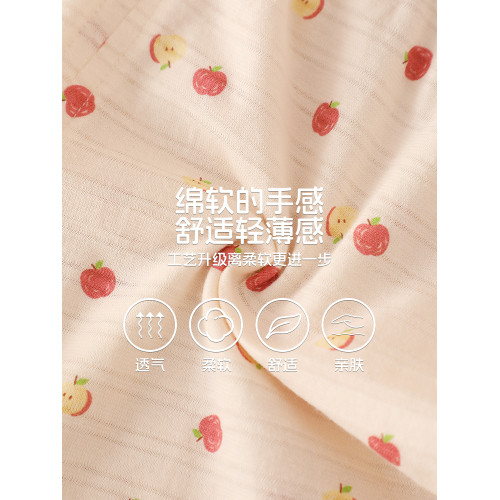 夏季竹節棉女童短褲寶寶家居打底褲寬松睡褲純棉小女孩運動褲薄款