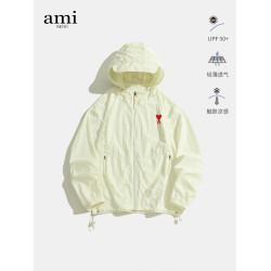 Ami ngcai官方防曬衣女夏季輕薄upf50+鬭篷外套冰絲防曬服皮膚衣