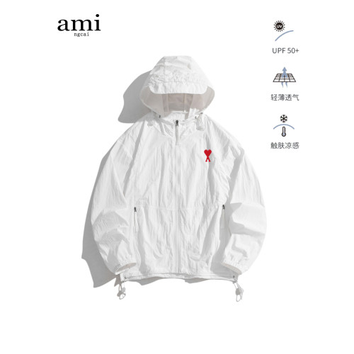Ami ngcai官方防曬衣女夏季輕薄upf50+鬭篷外套冰絲防曬服皮膚衣