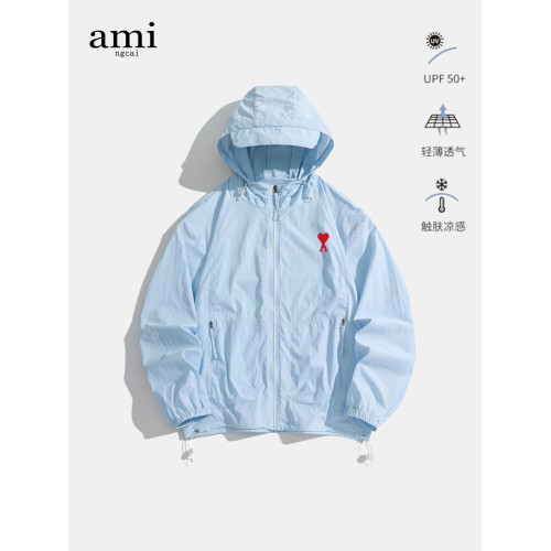 Ami ngcai官方防曬衣女夏季輕薄upf50+鬭篷外套冰絲防曬服皮膚衣