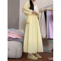 女童褲子夏季薄款涼感花苞褲兒童奶呼呼冰絲燈籠褲中大童超火裙褲