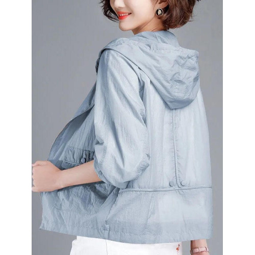 egmg防曬衣外套女夏季2025新款透氣輕薄戶外防紫外線時尚防曬服女