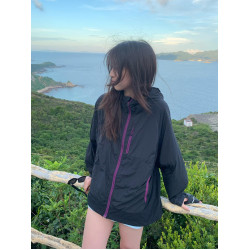 夏季黑色防曬衣女2025新款寬松時尚百搭輕薄透氣防紫外線防曬服潮