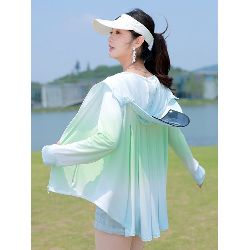 防曬服女夏季透氣薄涼感防曬衣衫收腰顯瘦防紫外線雲朵原紗短外套