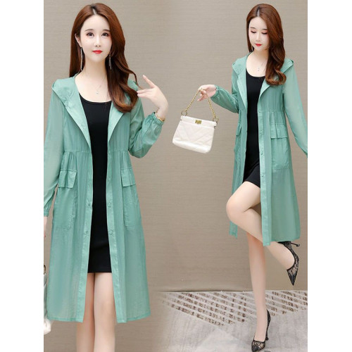 egmg中長款防曬衣女2025年新款寬松戶外夏季薄款防紫外線防曬服潮