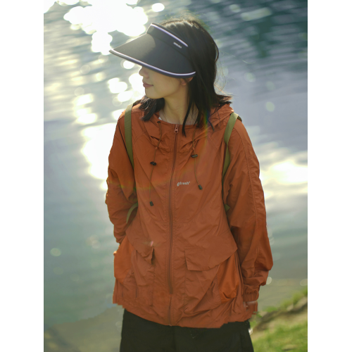 大碼防紫外線戶外專業防曬衣女夏季薄款透氣速乾寬松山系沖鋒衣潮