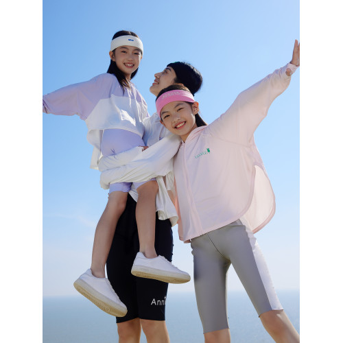 安奈兒童裝女童防曬衣外套夏冰感防曬透氣清涼寬松彈力
