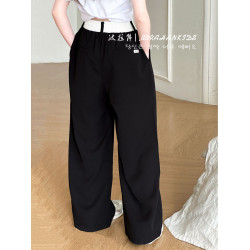 女童輕薄防蚊褲中大童涼涼速乾褲休閒2025夏季兒童寬松直筒濶腿褲