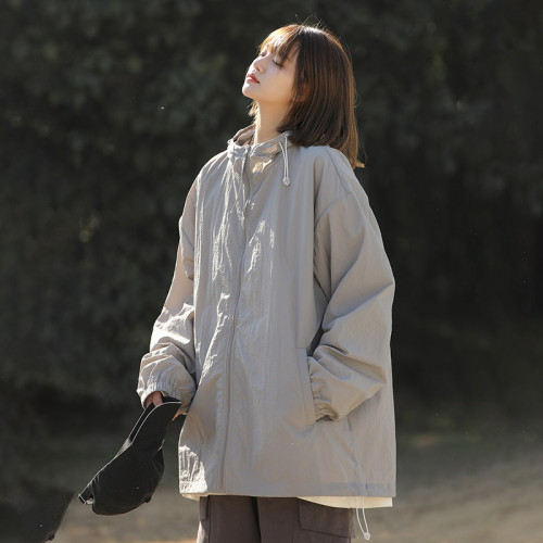 奧萊商場折釦UPF50+冰絲防曬衣男女中性風夏季輕薄外套透氣防曬服