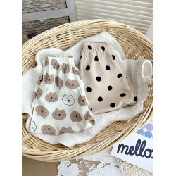 寶寶防蚊褲2025新款1-3嵗嬰兒棉綢褲子女童夏款長褲男孩子燈籠褲