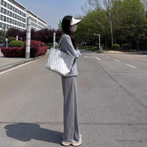 halfpart防曬衣女小個子2025冰絲防紫外線女士休閒運動服套裝新款