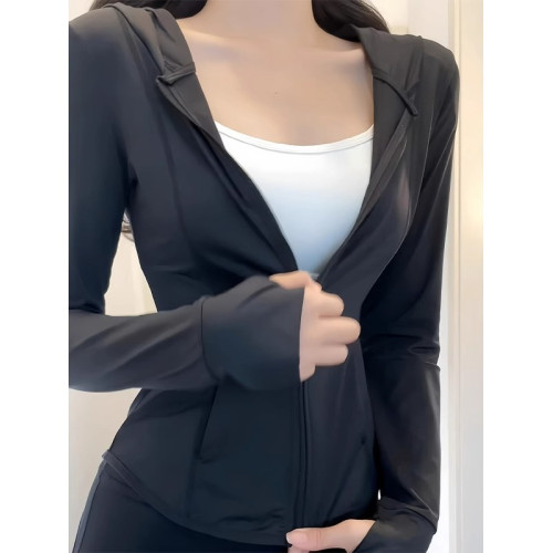 黑色冰絲防曬衣女款夏季2025新款修身顯瘦防紫外線防曬服薄款外套